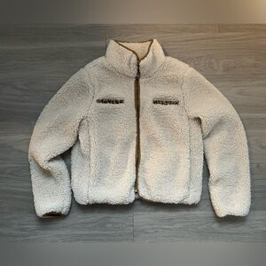 Thread & Supply White Teddy Jacket medium